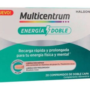 MULTICENTRUM ENERGIA DOBLE 20 COMPRIMIDOS