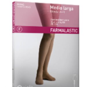 MEDIA LARGA (A-F) COMPRESION FUERTE FARMALASTIC TALLA REINA PLUS BANDA SILICONA